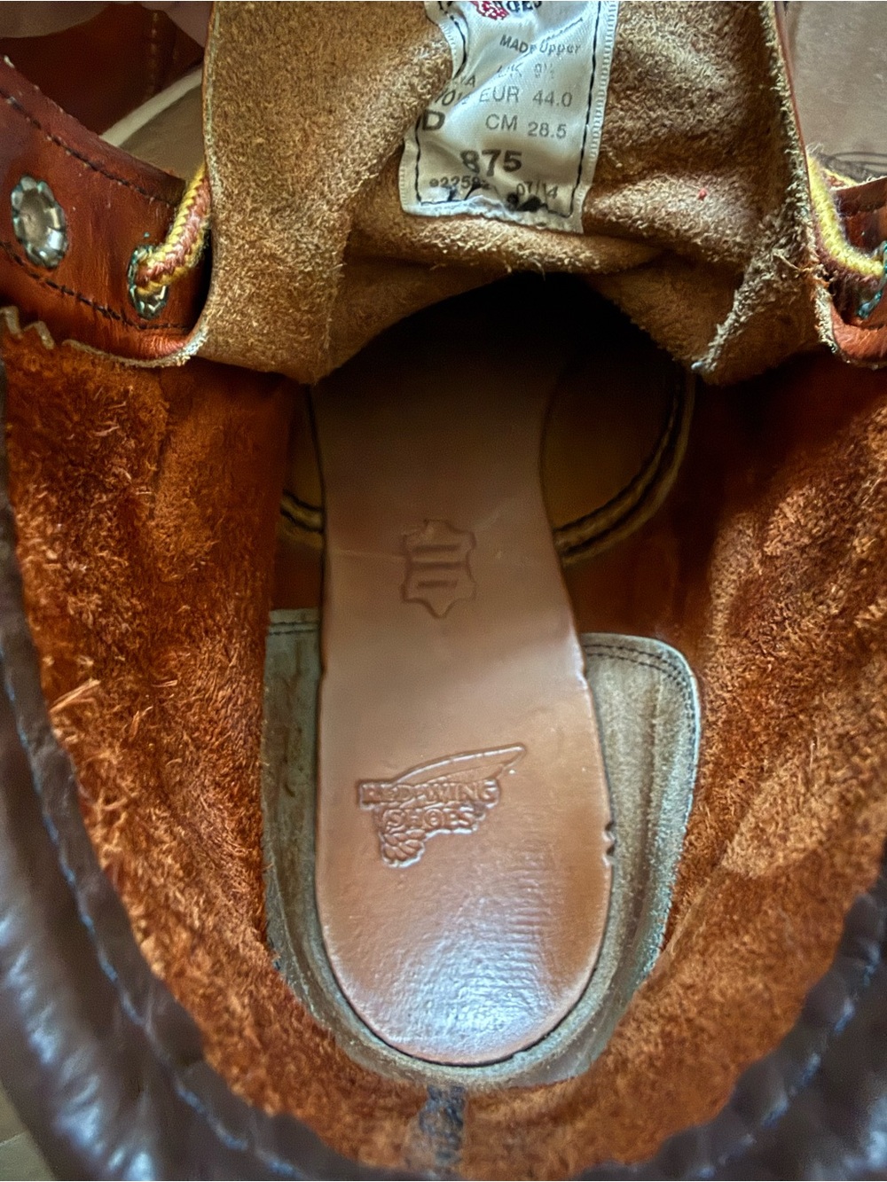 Red Wing Shoes Classic Moc Toe Heritage #875 6” Boot - Picture 9 of 10